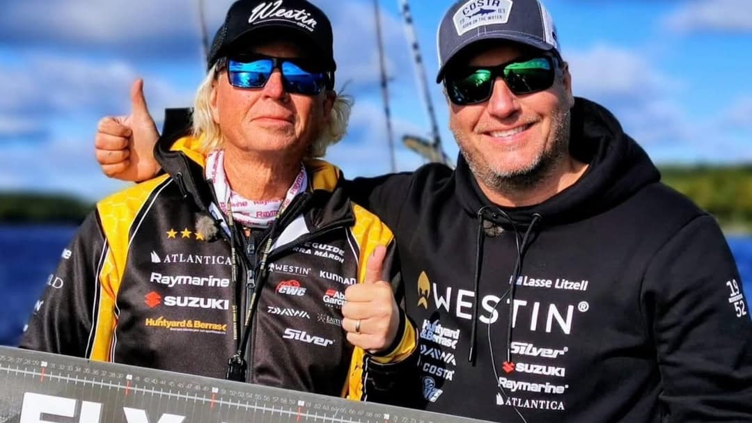 Boat fishing with Berra (famous angler)